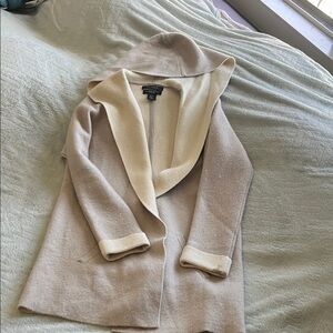 Calvin Klein Beige Hooded Cardigan